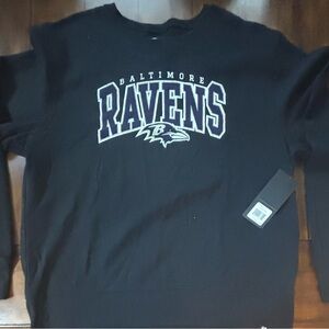 '47 Baltimore Ravens Sweatshirt NFL Football Crew Neck Pullover 2XL NWT MSRP $75